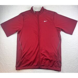 Nike Kobe Bryant‎ Jacket Mens Size XXL Maroon Logo Lakers Full Zip Short Sleeve